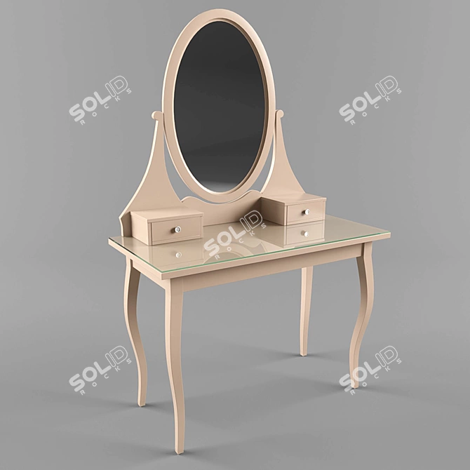 Elegance Vanity Table 3D model image 1