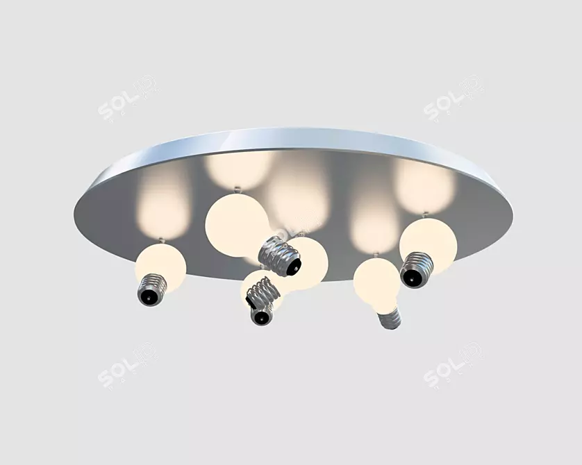 Unique Unusual Chandelier | 400mm Diameter 3D model image 1