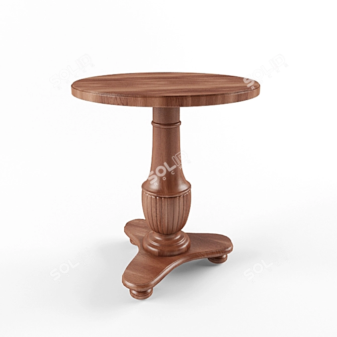 Charming Cherry Wood Coffee Table 3D model image 1