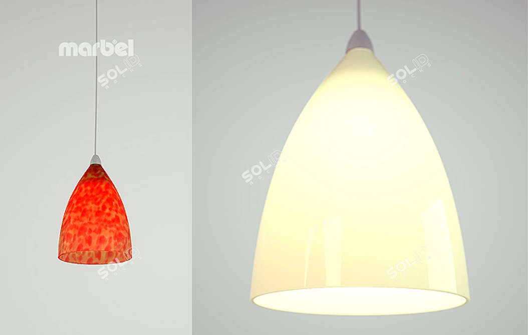 MARBEL TONGA Pendant Lamps 3D model image 1