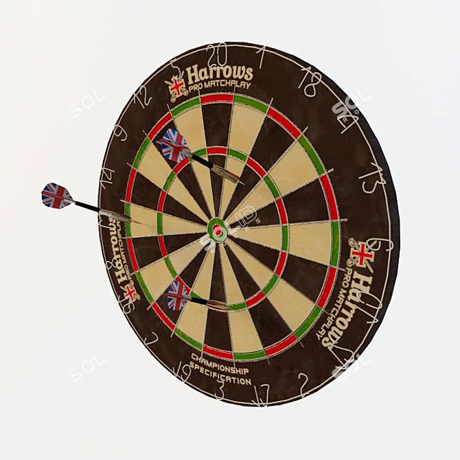 Precision Strikes: Harrows Darts 3D model image 1