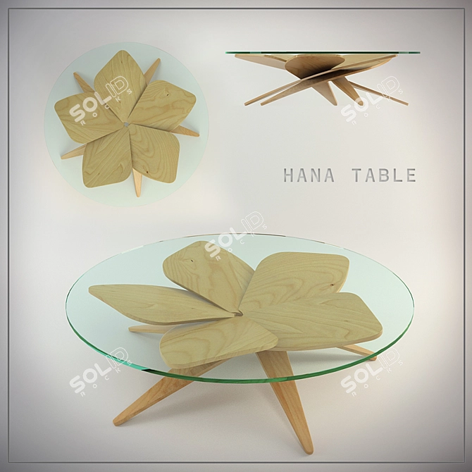 Minimalist Hana Coffee Table 3D model image 1