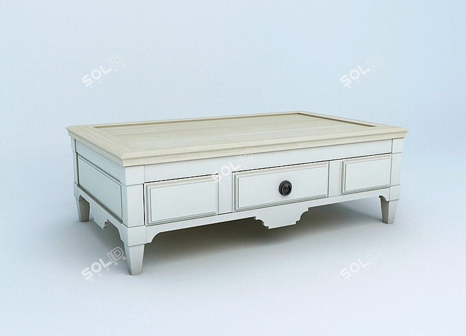 Classic Coffee Table 3D model image 1