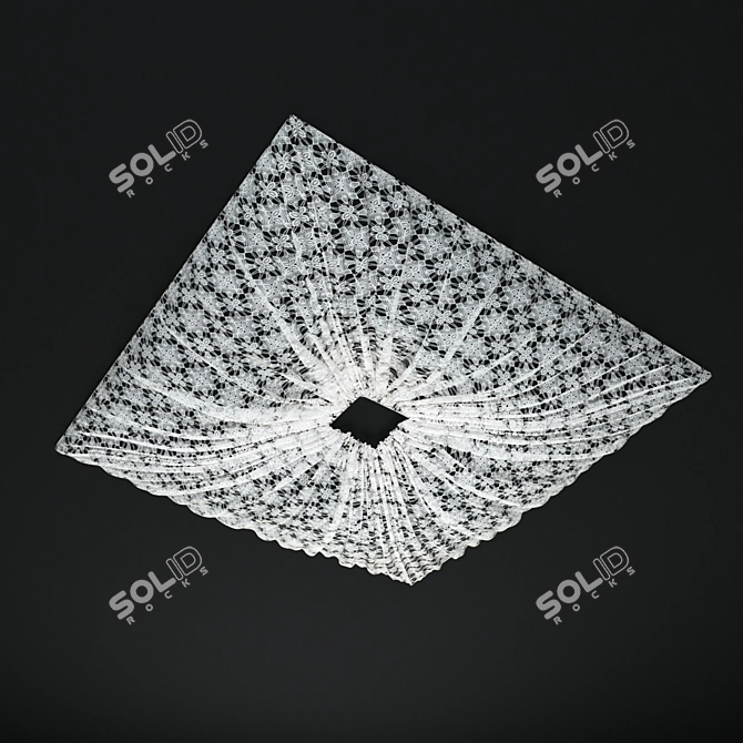 Title: Elevate Your Space with Ceiling Fabric 3D model image 1