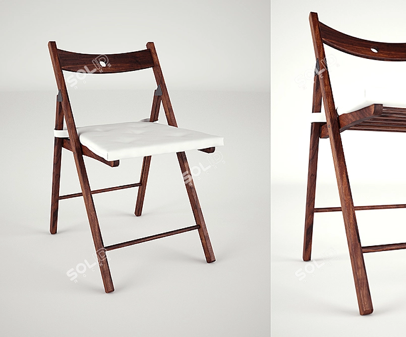 Folding TERJE Chair by IKEA 3D model image 1