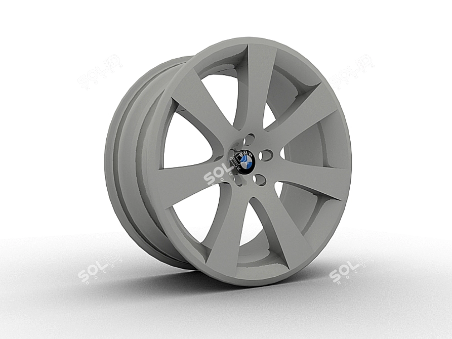 BMW Alloy Wheel 3D model image 1