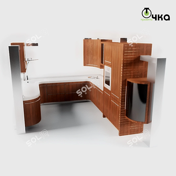 Ducat Kitchen: Innovative Design 3D model image 1