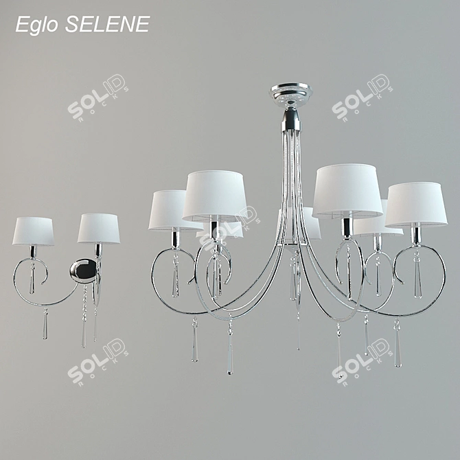 Elegant Eglo SELENE Lighting 3D model image 1