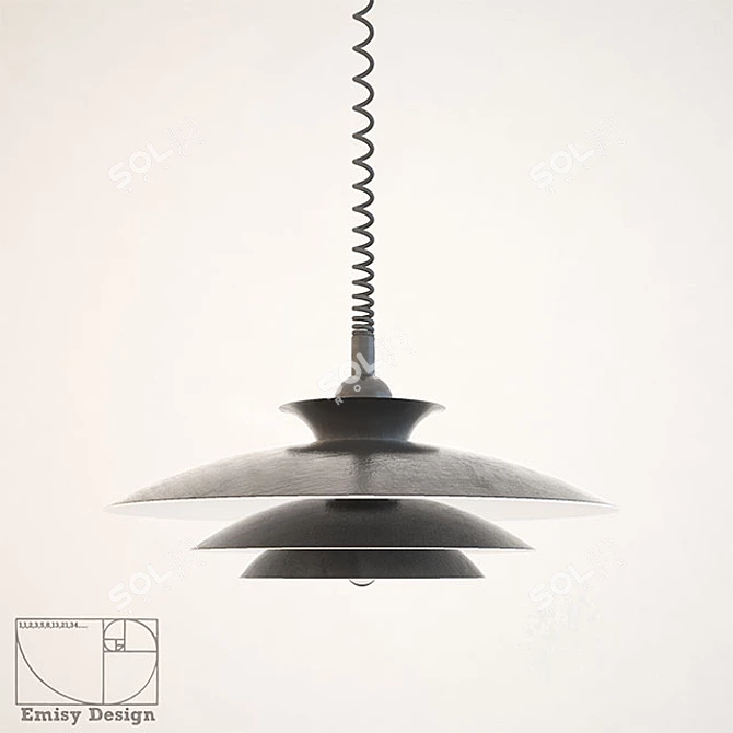 Minimalist Ceiling Lamp 3D model image 1