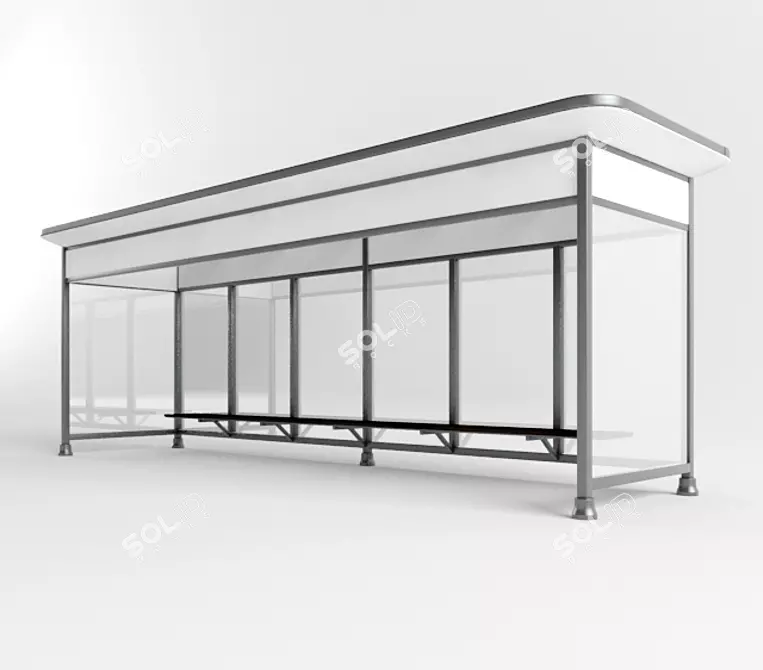 Lebedev's Stop Pavilion 3D model image 1