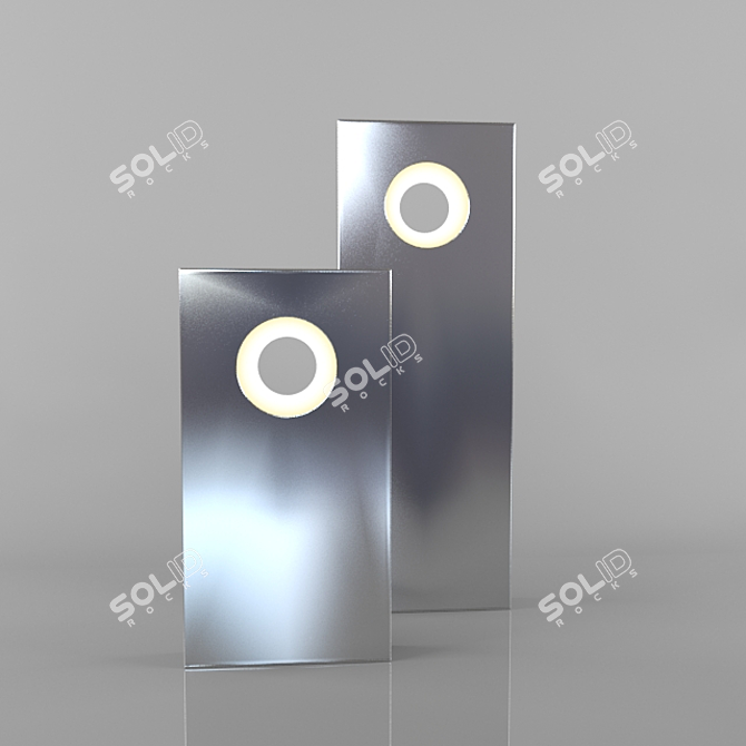 Modern Polygon Floor Light 3D model image 1