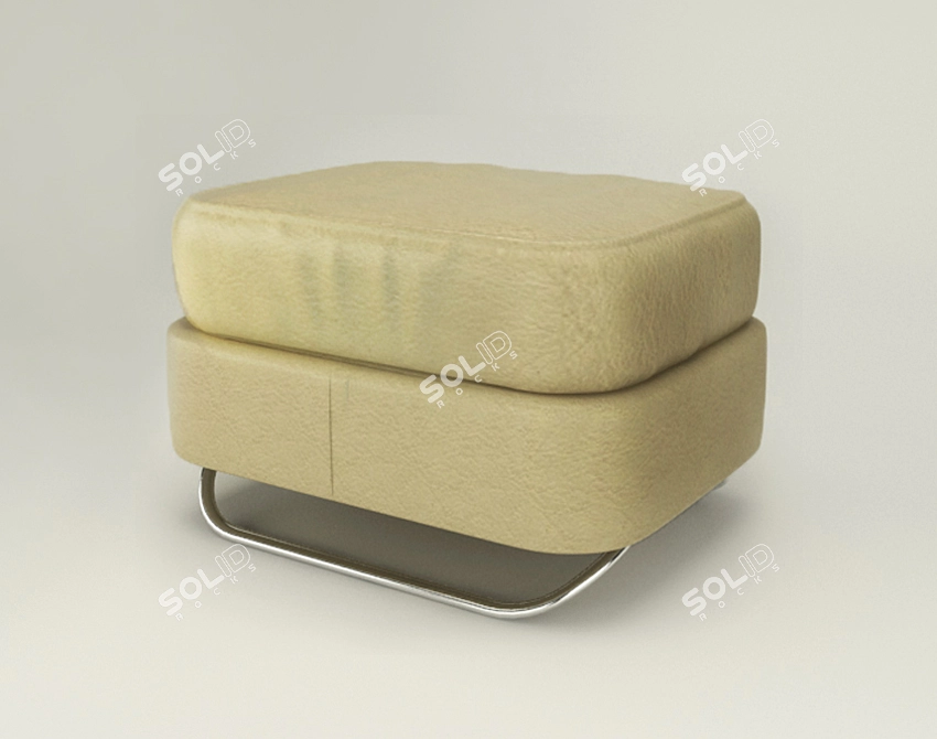 Cozy Comfy Ottoman 3D model image 1