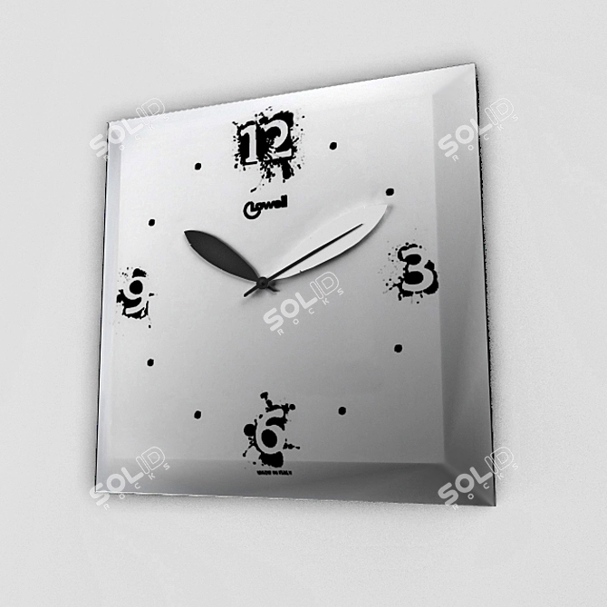 Minimalist Square Watch: Lowell 3D model image 1