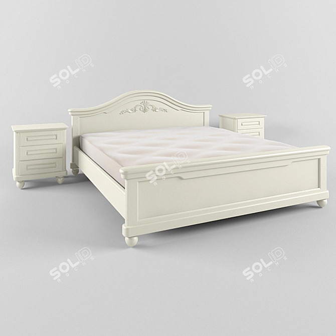 Pearl Bedroom Set 3D model image 1