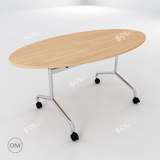 Flib Foldable Conference Table 3D model image 1