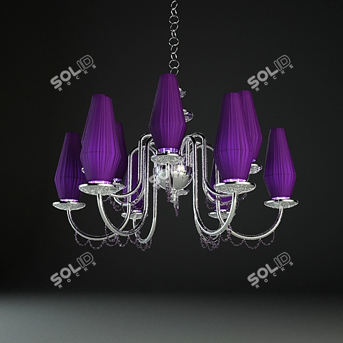 Elegant Bellart Milady Chandelier 3D model image 1