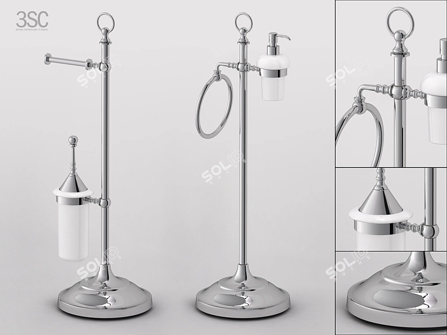 Stilmar Bathroom & Toilet Accessories 3D model image 1