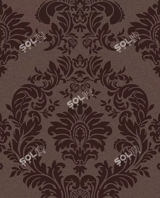 Elegant Damask Pattern Cards 3D model image 1