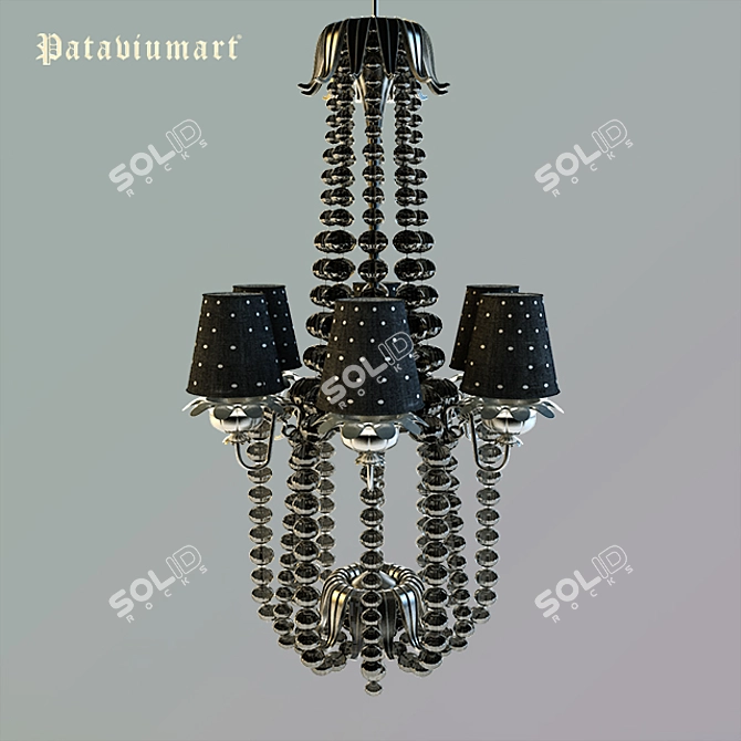 Classic Italian Chandelier: Sylcom / Pataviumart 3D model image 1