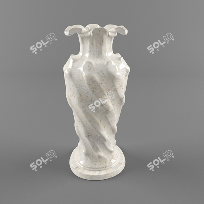Neoclassical Ceramic Vase 3D model image 1