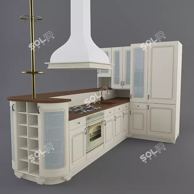 Elt Brera Kitchen: Stylish and Functional 3D model image 1