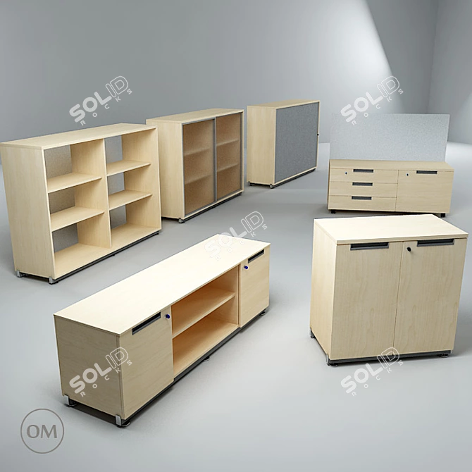 BNOS Primo Space: Innovative Storage Solution 3D model image 1