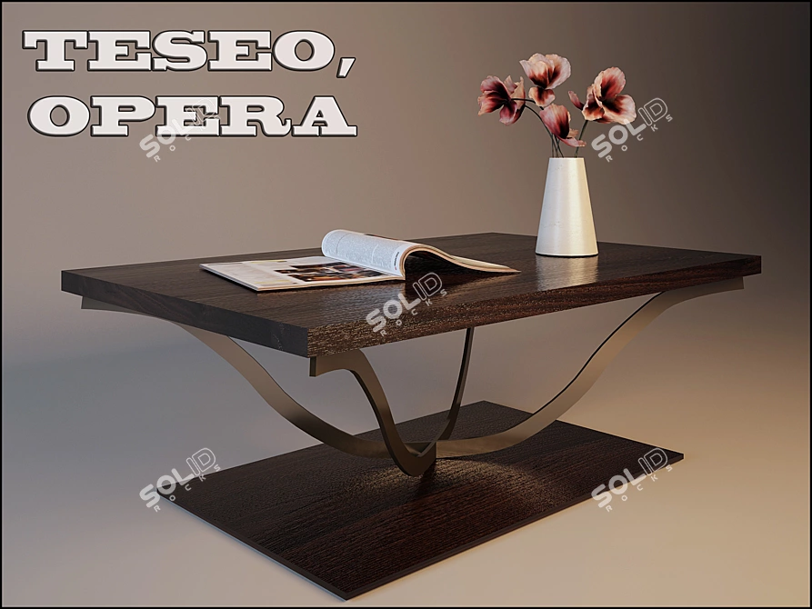 Teseo Opera: Contemporary Coffee Table 3D model image 1