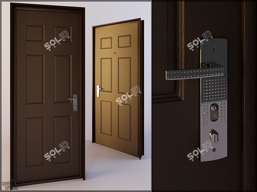 Title: Elegant Entryway: Striking Door Design 3D model image 1