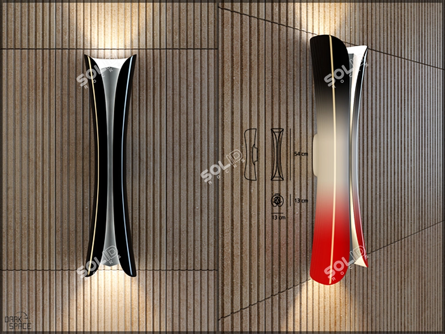Elegant Cadmo Wall Light 3D model image 1