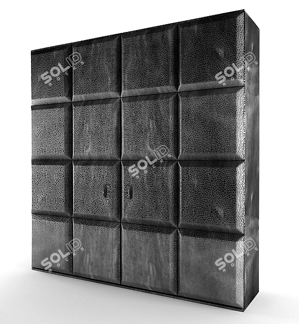 BESANA Domino Wardrobe 3D model image 1