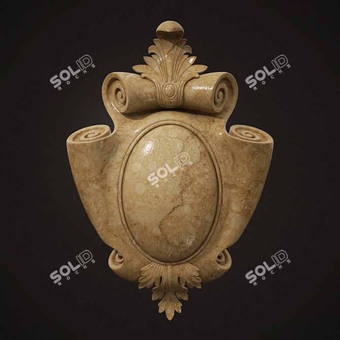 Elegant Decorative Element 3D model image 1