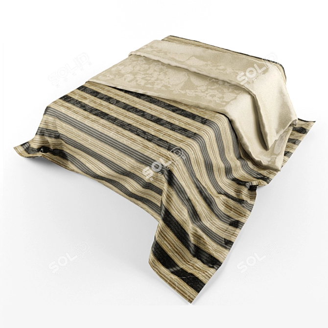 Cozy Dream Bedspread 3D model image 1