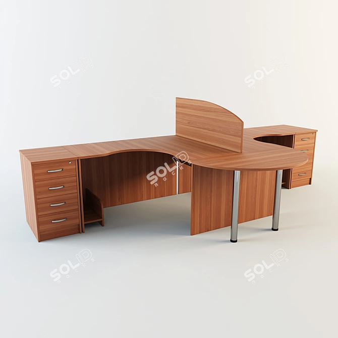 Imago Office Table: Texture Included 3D model image 1