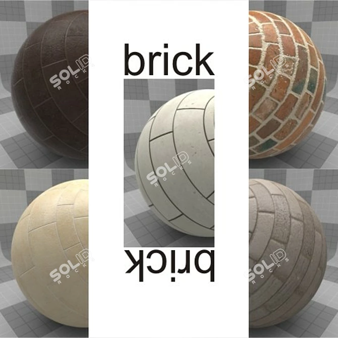 High-Res Brick Textures: Versatile & Detailed 3D model image 1