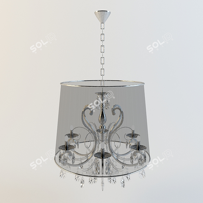 Elegance Illuminated: Charming Chandelier 3D model image 1