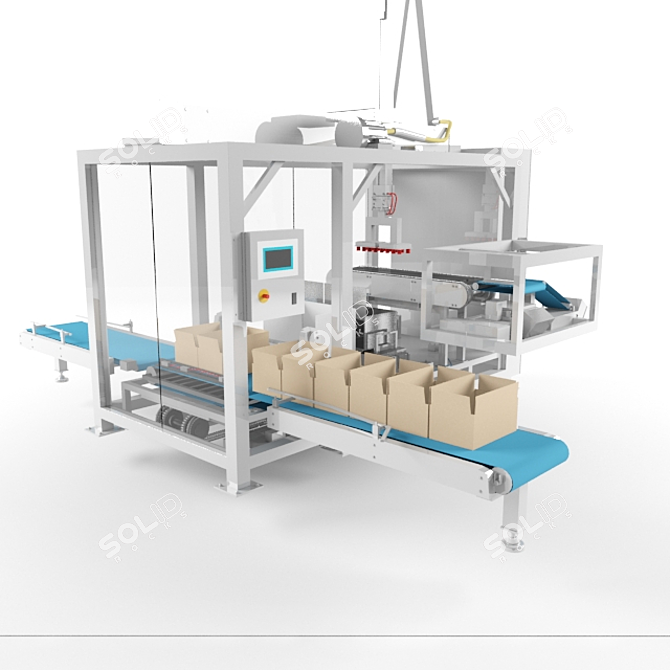 Reliable Conveyor System 3D model image 1