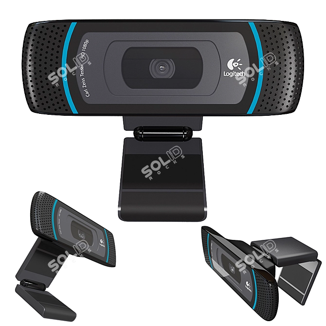 High Def Webcam - Logitech C910 3D model image 1