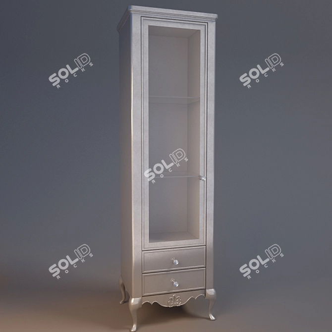 Lineatre Penal Gold Cabinet - Elegant and Stylish 3D model image 1