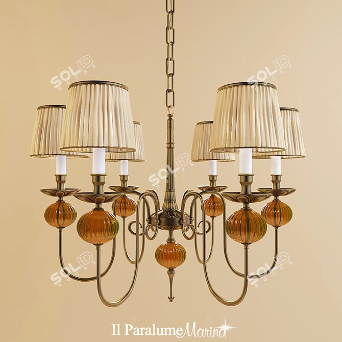 Elegant Marina Pendant Light 3D model image 1