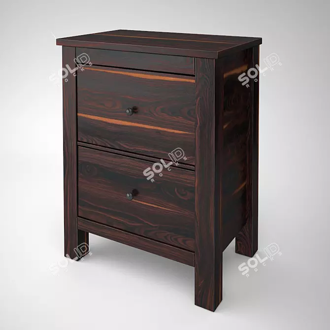 Modern Hemnes Bedroom Dresser 3D model image 1