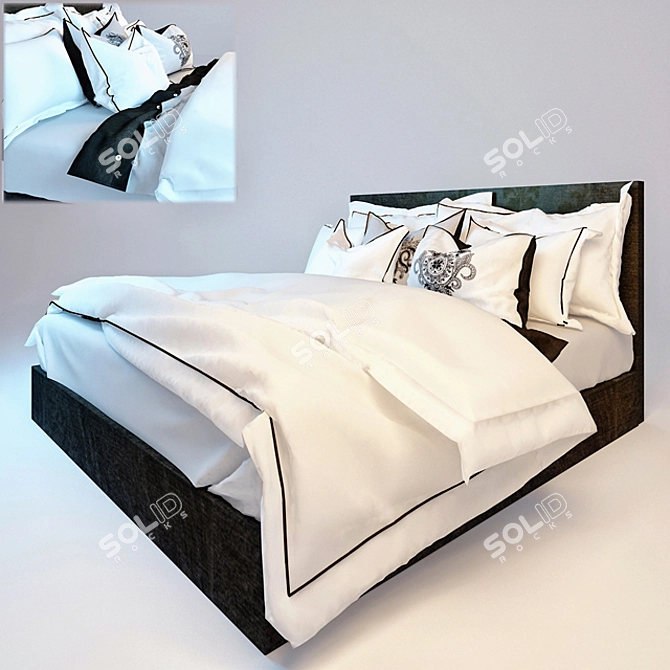 Luxury Bed Linens: Ultimate Comfort and Style 3D model image 1