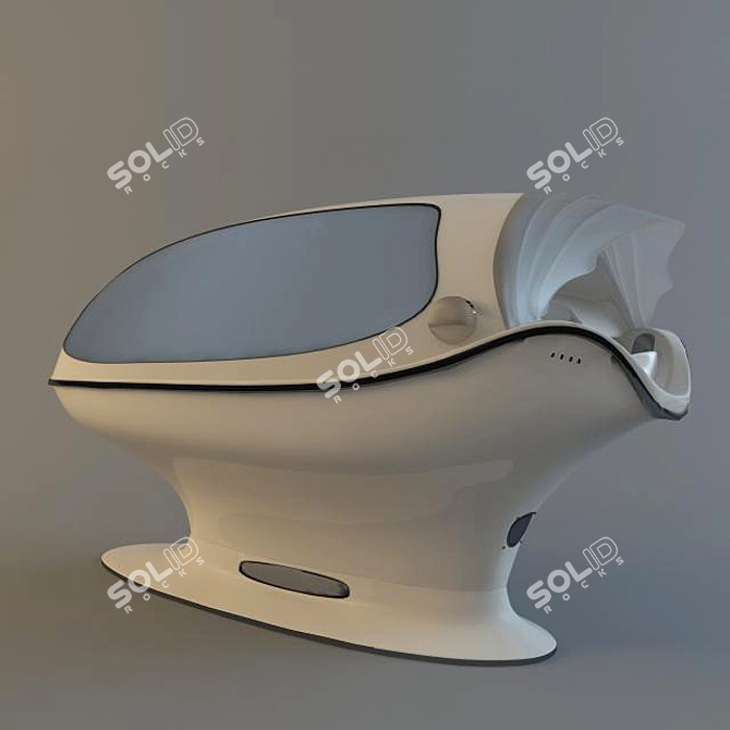 Revitalizing Oxy LED Spa Capsule 3D model image 1