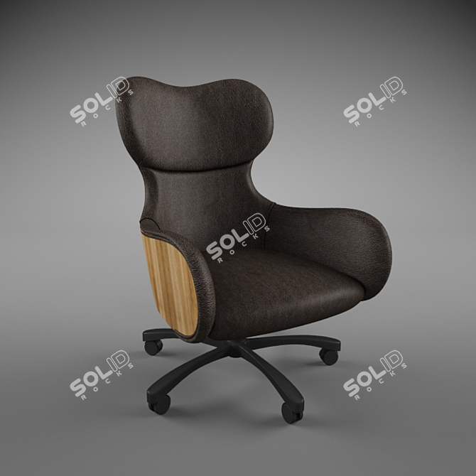 ComfortZone Armchair: Perfect for Office and Home 3D model image 1