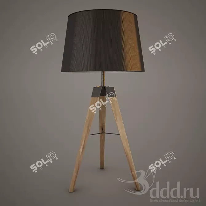 Versatile Table Lamp: Stylish & Functional 3D model image 1