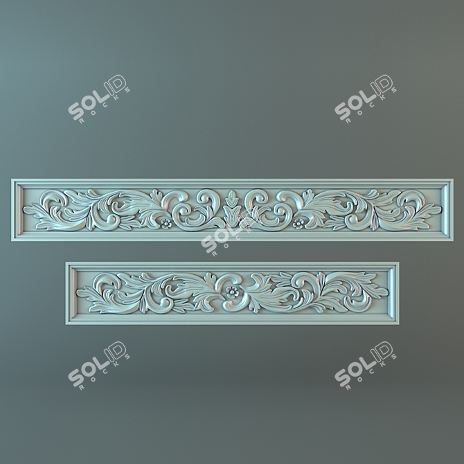 Elegant Fretwork for Unique Designs 3D model image 1