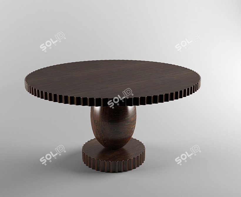 Oval Egg Table 3D model image 1