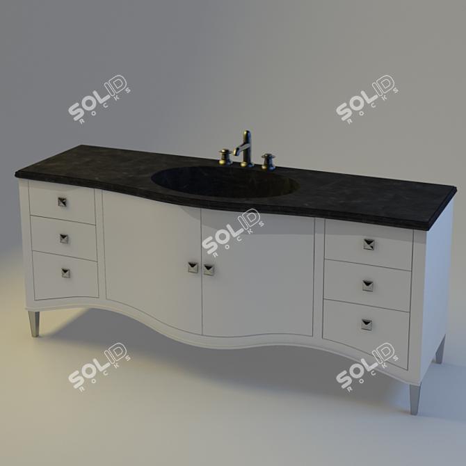 Elegant Home Furnishings 3D model image 1