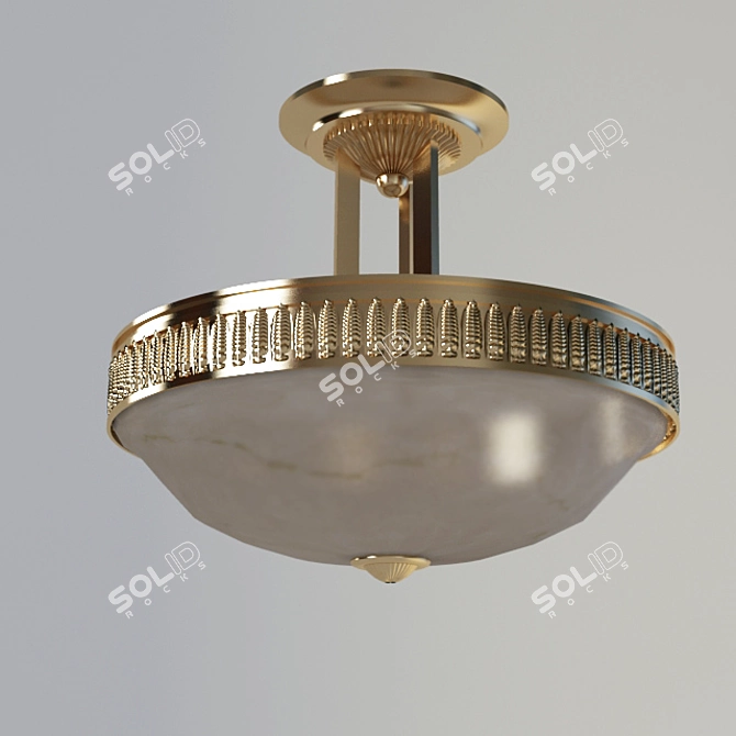 Elegant Illumination: Ceiling Light 3D model image 1