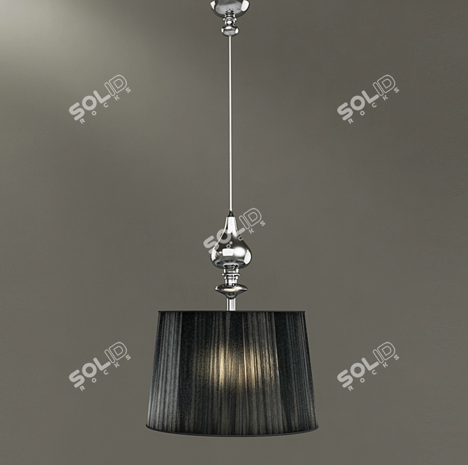 Gilenia 35cm Candle Chandelier 3D model image 1