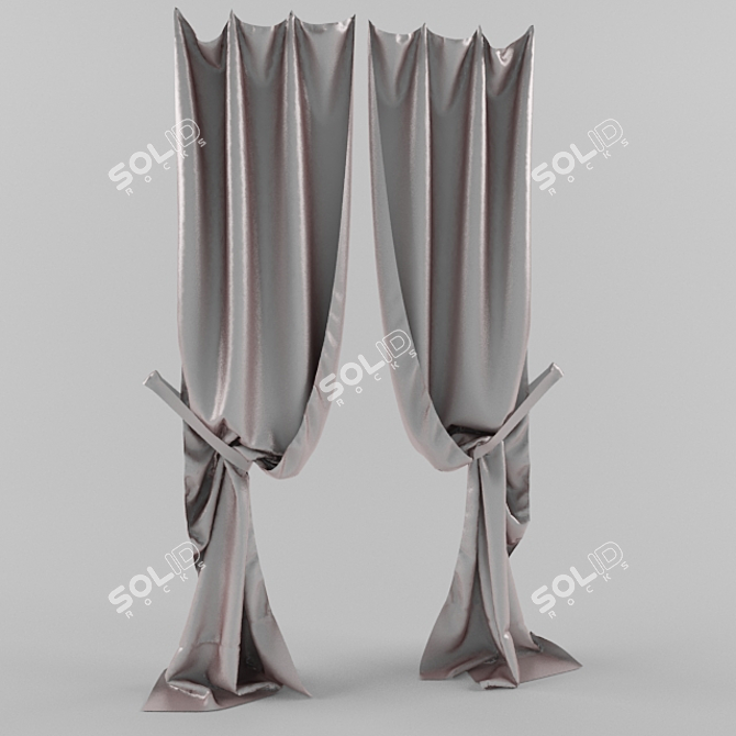 Customizable Window Shades 3D model image 1